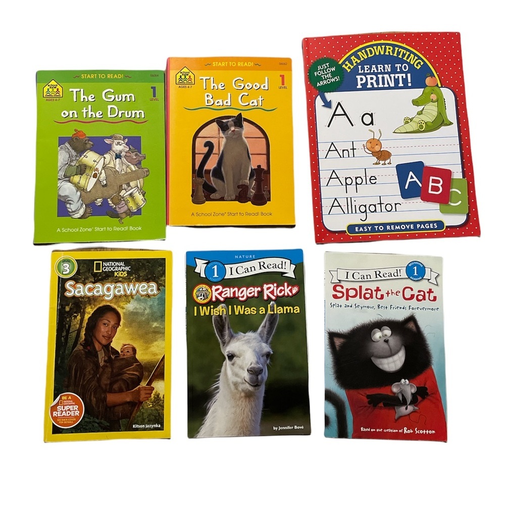 Lot Of 6 ‘Start To Read’ (Level 1 &3) Handwriting: Learn to Print Paper cover